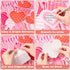 Summer Umbrella Heart Cutouts - 102Pcs Happy Valentine's Day Love Flowers Chocolate Bulletin Board Cutouts Classroom Decoration Umbrella Heart Tri...