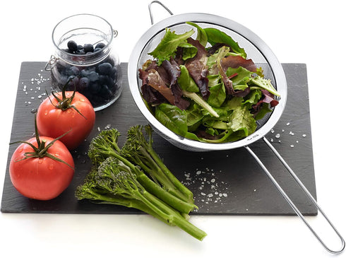 Strainer Set Fine Mesh – Premium 304 Stainless Steel (18/8) – 8?, 5.5? and 3.3? Sturdy Kitchen Strainers (Silver)...
