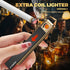 X-LIGHTER Cigarette Case with Lighter for 84MM King Size, Smell Proof, Ultra Slim, Leather Cigarette Holder Case for Men, Business...