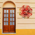 Moxweyeni 12 Inch Sun Metal Wall Art Outdoor Decor Wacky Large Sun Metal Art Sun Metal Wall Decor Pool Decorations for Home Bedroom Living Room Of...