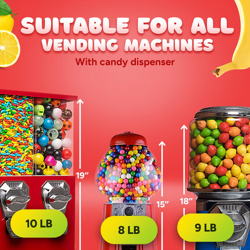 Gumballs for Gumball Machine Refill Bubble Gum 1lb...