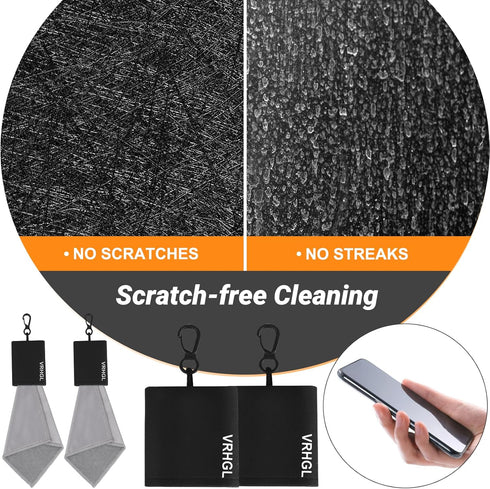 Eye Glass Clean Cloths,2 Side Glasses Cleaner & Polishing Kit, Microfiber Cleaning Cloth for Glasses,Lenses, Screens, Cameras, iPad, iPhone,LCD TV...