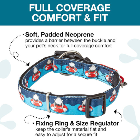 Max & Molly Dog & Puppy Collar with Power Buckle, Fun Style for Small, Medium, Large Dogs & Puppies, Waterproof, Comfortable, Adjustable, includes...