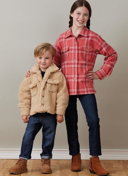 Butterick Children's, Teens' and Adults' Jacket Sewing Pattern Kit, Design Code B6916, Sizes XS-L/S-XL, Multicolor...
