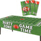 AnapoliZ Football Tablecloth Plastic | 3 Pcs Party Pack (54' Inch Wide x 72' Inch Long) | Rectangular Game Day Table Cover | Football Party Touchd...
