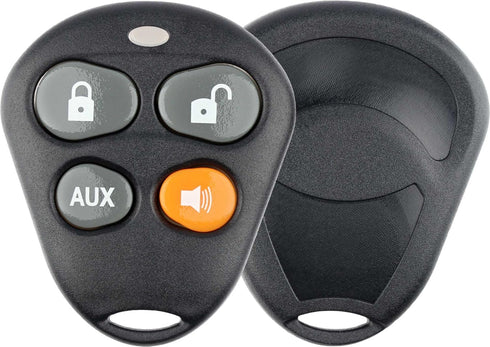KeylessOption Keyless Entry Remote Control Starter Car Key Fob Case Shell Outer Cover Button Pads for Viper Automate Alarms...