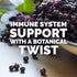 Emergen-C Immune+ Vitamin C 1000mg (18 Count, Elderberry) Dietary Supplement Fizzy Drink Mix Powder Packets...