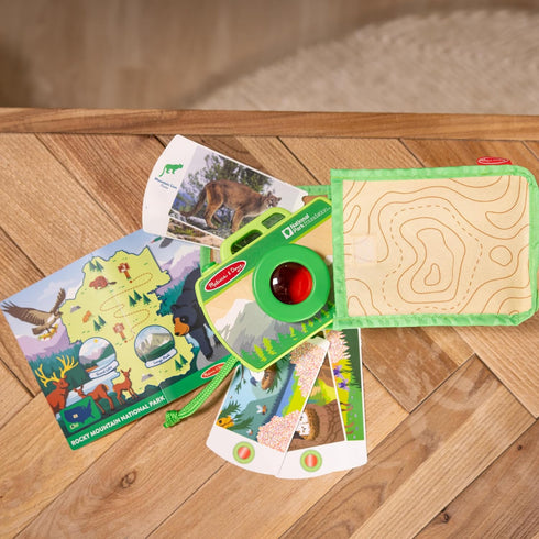 Melissa & Doug Rocky Mountain National Park Sights and Sounds Wooden Toy Camera Play Set - FSC Certified...