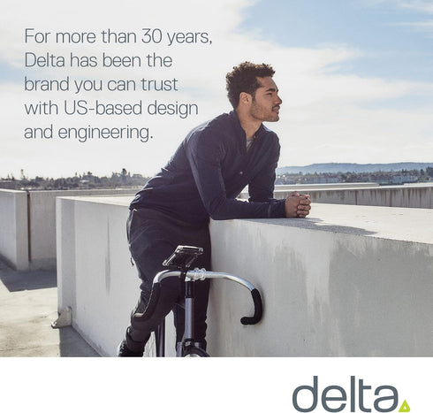 Bicycle Phone Mount By Delta Cycle - Lockable Bike Phone Mount Handlebar Adjusts To Any Size Bar - Fits Any Phone Or IPhone Up To 3.5" x 7.8" - Ea...