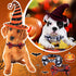 4 Pcs Halloween Dog Collar with Bow Tie Adjustable Basic Dog Collars Soft Comfortable Halloween Dog Cat Collar with Plastic Buckle for Puppy Small...
