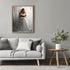 Posterizer 1 pcs-elegant woman in a white gown reading a book 3-Abstract & Modern Art Gift for Art Lovers Living Room Bedroom Decor- unframed wall...