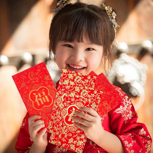 VGOODALL 36PCS Red Envelopes Chinese 2024 Dragon Year,Chinese New Year Hong Bao Packet Red Gold Lucky Money Pockets 6.6x3.5 Inch for New Year Spri...