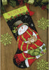 Dimensions, 71-09151, Snowman and Bear, Needlepoint Christmas Stocking Kit, 16" Long, Multicolor, 6...