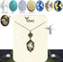 Lucky Clover Cameo Necklace Best Friend Heart Charms Jewelry 2 Chain Deluxe Gift...