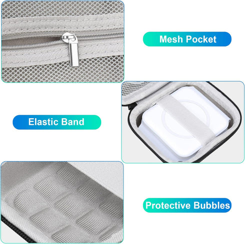BOVKE Travel Case for UCOMX Nano 3 in 1 Wireless Charger,Magnetic Foldable 3 in 1 Charging Station, Carrying Bag for UCOMX Nano Fast Wireless Char...