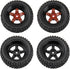 12mm Hex Hub 75mm/2.95'' Rubber Tires & Plastic Wheel Rims with Foam Compatible with HSP Tamiya HPI Kyosho 1/10 On-Road Touring Car,WLtoys 1/14 14...