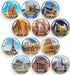 Stylish Fridge Magnets in 25 Unique Multipack Themes - Glass Design, Perfect for Organization, Lockers, & More...