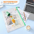 Umriox 16 Pack A5 Zipper Pouch, Mesh Bags with Zipper, Pencil Pouches, Zipper Bags for Puzzles, Office and Travel Supplies...