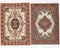 iLAND Miniature Dollhouse Accessories of Carpet for Dollhouse Furniture on 1/12 Scale and 3” - 12” Dolls, Woven Dollhouse Rugs 6” x 3.8” (2pcs Fra...