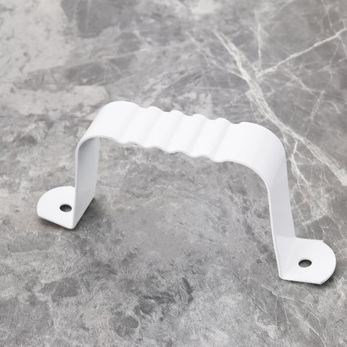 2pcs Aluminum Alloy Downspout Gutter with Screws Downspout Strap Downspout Adapter Leader Strap for 2x3 Inch Rain Gutter Downspout Extension...