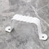 2pcs Aluminum Alloy Downspout Gutter with Screws Downspout Strap Downspout Adapter Leader Strap for 2x3 Inch Rain Gutter Downspout Extension...