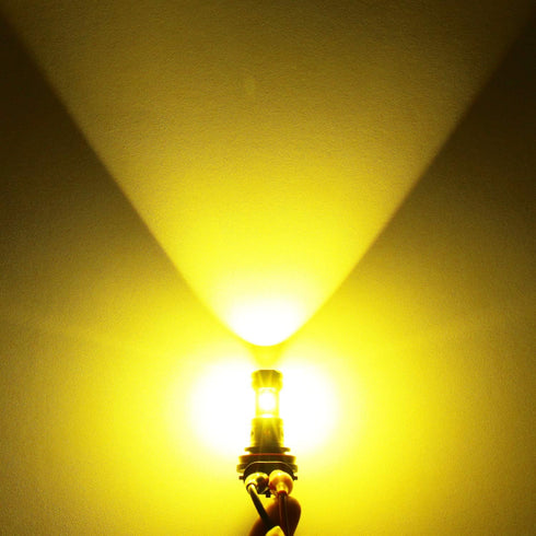 PHINLION H8 H11 LED Yellow Fog Light Bulbs, 3800 Lumens Super Bright H11LL H16 LED Bulb Replacement for Car Truck DRL and Fog Lights, 3000K Golden...