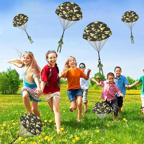 Parachute Toys Tangle Free Parachute Toy with Small Figures Outdoor Flying Toys Air Parachute for Boys Kids Birthday Party Favors...