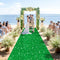 Glitter Aisle Runner Green Carpet Runner 2FTx15FT Sequins Aisle Runner Rug Shimmer Wedding Runner Aisle Outdoor Indoor Bling Shiny Runway Rug for ...
