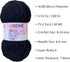 Black Soft Velvet Yarn Chenille Yarn for Crocheting Super Bulky 100g (3.53 Oz), (75.4 yds) Baby Blanket Yarn for Knitting Amigurumi Yarn Fancy Yar...