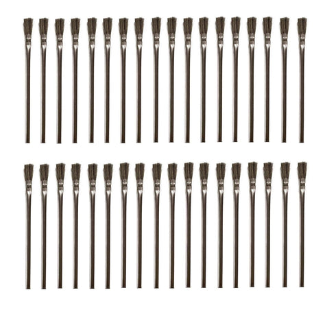72pcs 1/2 inch Flexible Horsehair Bristle Acid Brushes...