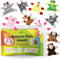 Animal Magnets Toy Set for Refrigerator, Fridge and Board Magnets, Plush Animal Toys (10-Piece Set)...