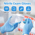 Disposable Nitrile Exam Gloves, 3-mil, Blue, Nitrile Gloves Disposable Latex Free, Medical Gloves, Cleaning Gloves, Food-Safe Rubber Gloves, Powde...