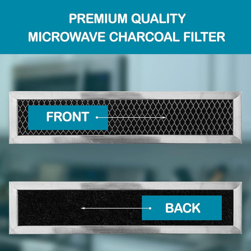 GE WB02X11550, JX81L, Frigidaire 5304464577 Microwave Recirculating Charcoal Filter Compatible with GE, Hotpoint (2-Pack)...