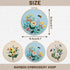 XM-GENYUE 3 Sets Embroidery Starter Kit with Pattern and Instructions, Cross Stitch Kit Include Embroidery Clothes with Floral Bouquet Pattern Col...