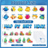 Under The Sea Birthday Bulletin Board Set Ocean Theme Classroom Decorations Sea Animals Tropical Fish Paper Cutouts Wall Decor for Back to School ...