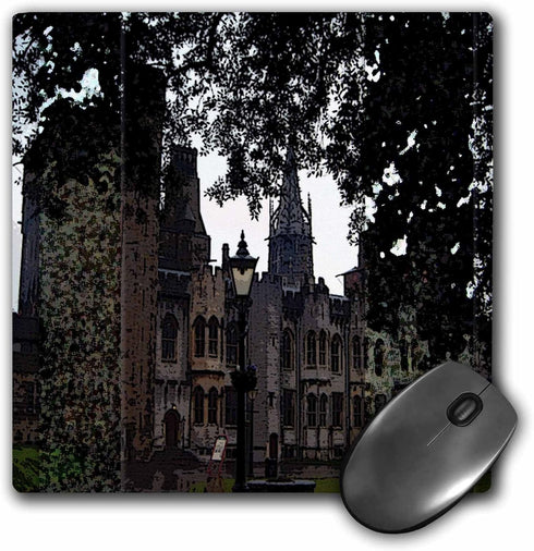 3dRose LLC 8 x 8 x 0.25 Inches Mouse Pad, The Cardiff (mp_44634_1)...