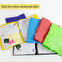 BAZIC 3 Ring Binder 1" Poly Binders Organizer - Swirl Color Soft Cover, Round Ring, Hold 175 Sheets Paper, 6-Count...