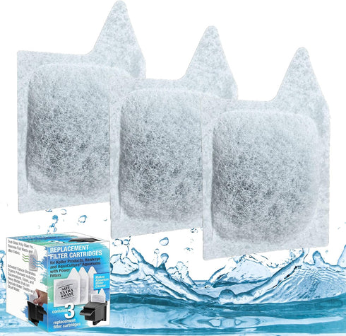 Koller Products Filter Cartridges XS, Replacement Cartridge for Koller Products Fish Aquarium, 3 Pack...