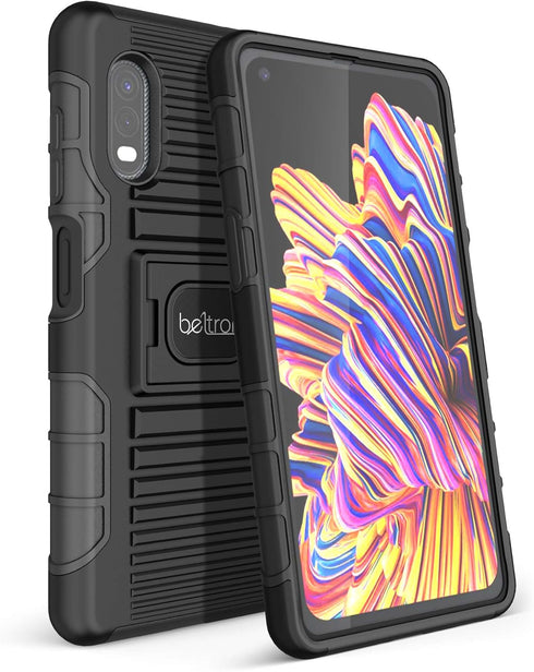 BELTRON Case for Galaxy XCover Pro, Heavy Duty Case with Finger Ring Grip Cover and Built-in Magnetic Mounting Plate for Samsung Galaxy XCover Pro...