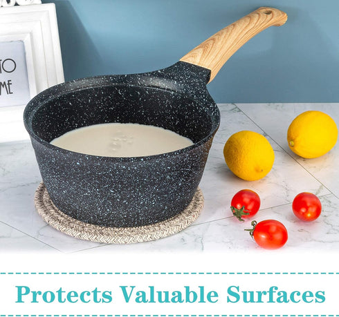 Trivets for Hot Dishes, Pots and Pans, Hot Pads with Storage Basket, Pot Holders for Kitchen, Heat Resistant Mat Protect Counter Home Essentials, ...