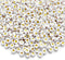600pcs White Gold Acrylic Heart Beads Kit,4x7mm Gold Heart Shaped Beads Flat Round Spacer Beads Plastic Loose Beads for Jewelry Making,DIY Bracele...