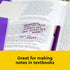 Post-it Transparent Notes, Clear Sticky Notes to Markup Textbooks and Planners Safely, Minimalist Aesthetic School Supplies for College Students, ...