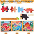 Magnetic Puzzles for Kids 3-8 - 97 Pieces Montessori Magnet Puzzle Book for Toddler Ages 3-5 Dinosaur Activities Toy Travel Puzzles Game Learning ...