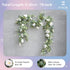 Der Rose 2Pcs Artificial Eucalyptus Flower Garland with Fake Rose Flower Vine Seeded Eucalyptus Leaves Greenery Garland for Wedding Table Runner B...
