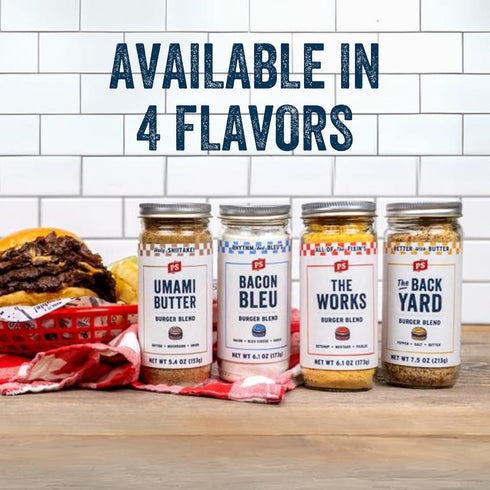 PS Seasoning Bacon Bleu Burger Seasoning - Steak and Burger Seasoning, Hamburger Seasoning for Grilling - Best Burger Seasoning, Meat Seasoning Bl...