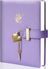 CAGIE Diary with Lock and Key PU Leather Kids Journal with Lock Personal Organizer Combination Travel Secret Notebook for Women, 5.3x8 in?Purple...