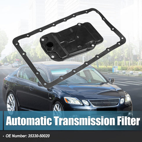 X AUTOHAUX 1 Set Transmission Filter Oil Pan Gasket Kit for Lexus GS 350 2013 for Lexus GS 460 2007 35330-50020...