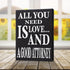 JennyGems Lawyer Gifts, All You Need is Love and a Good Attorney Wooden Sign, Lawyer Decor, Wall Hanging, Made in USA...