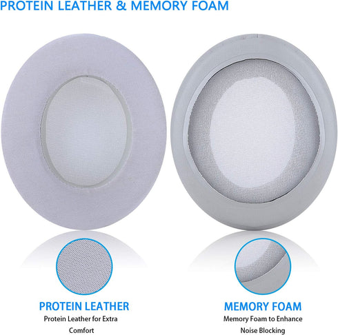 Replacement Ear Pads Cushion Cover with Protein Leather & Memory Foam for Razer Nari, Ultimate, Essential, Kraken Kitty, Kraken Tournament Edition...