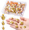CCOZN 35 Tiny Resin Bees, Bumblebees Embellishment with Box DIY Wreath Decoration for DIY Crafts, Scrapbooking, Home Decor, 0.98inch, 0.75inch, 0....